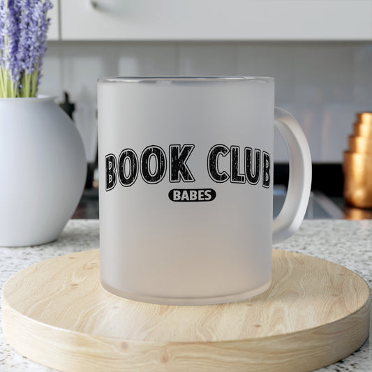 Books Club Babes Frosted Glass Mug