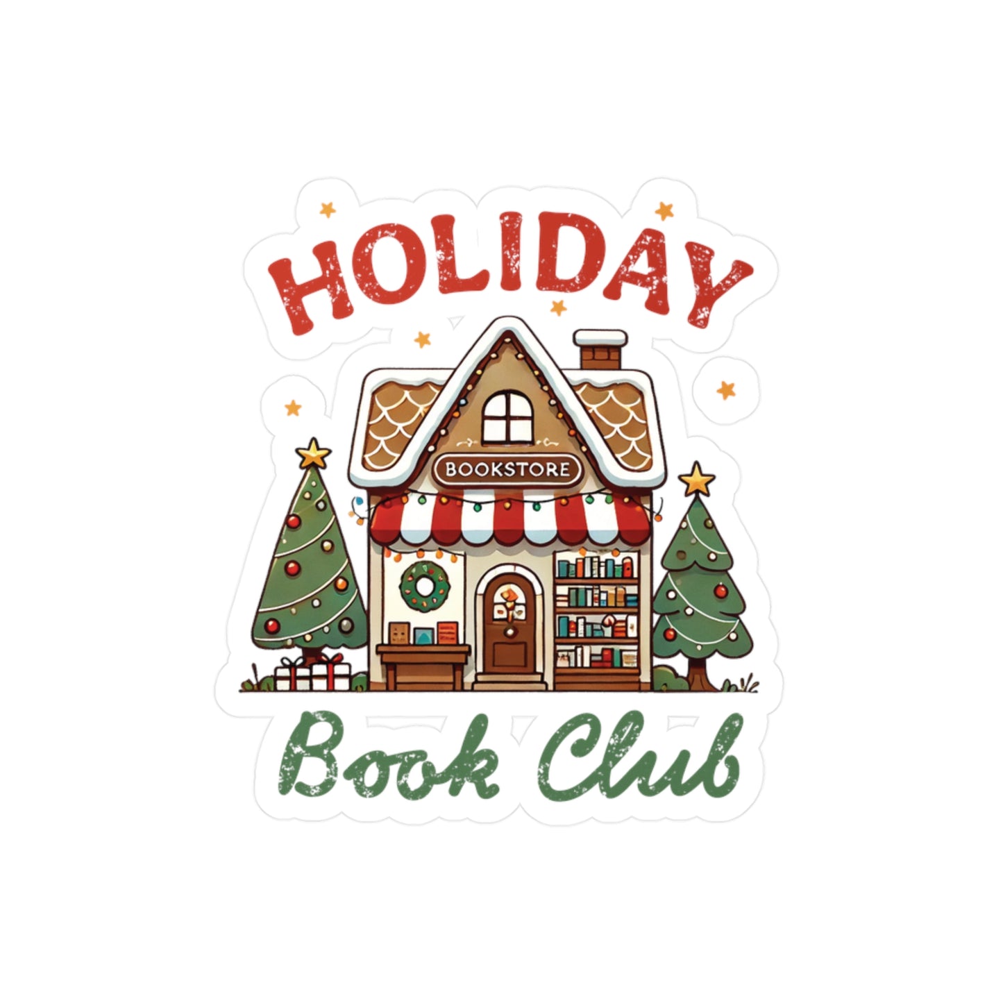 Holiday Book Club Sticker