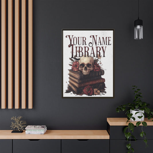 PERSONALIZED Goth Aesthetic Framed Canvas Print