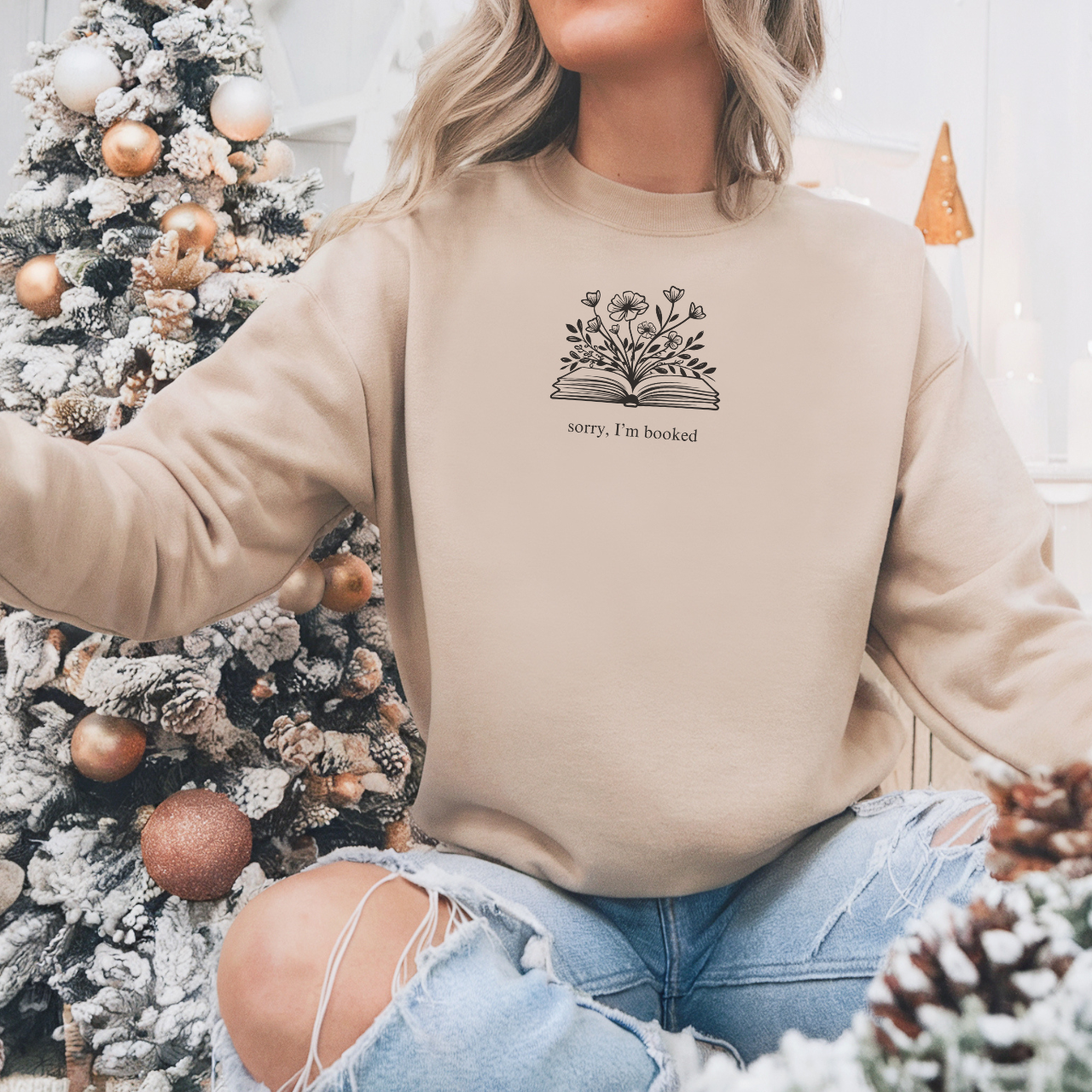 Sorry, I'm Booked Minimalist Sweatshirt