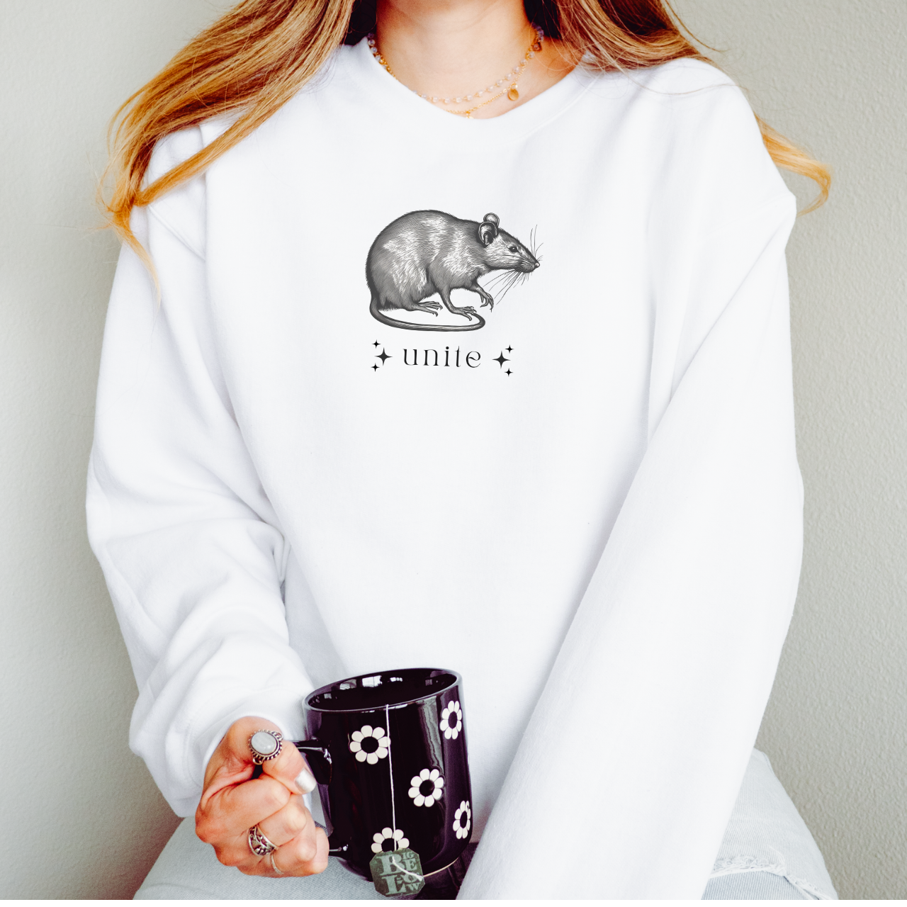 Rattie Sweatshirt for Sparkly Vampire Lover