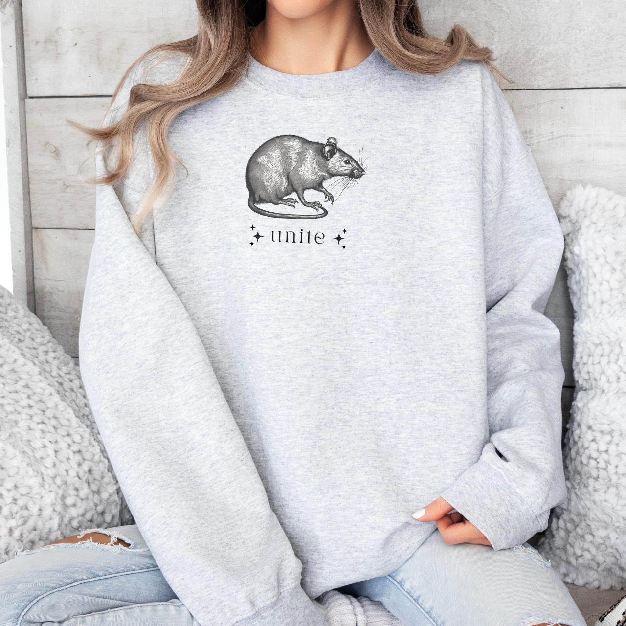 Rattie Sweatshirt for Sparkly Vampire Lover