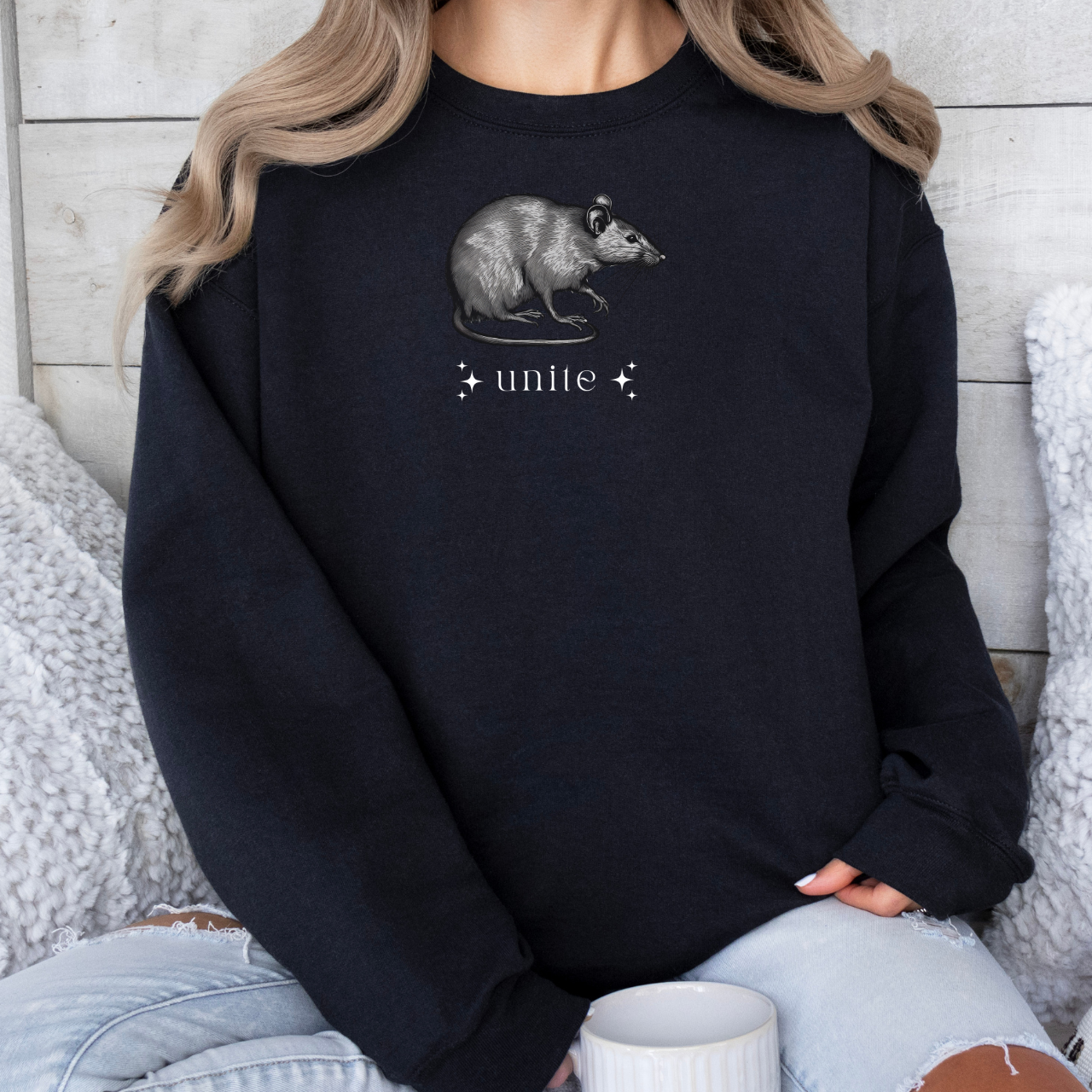 Rattie Sweatshirt for Sparkly Vampire Lover