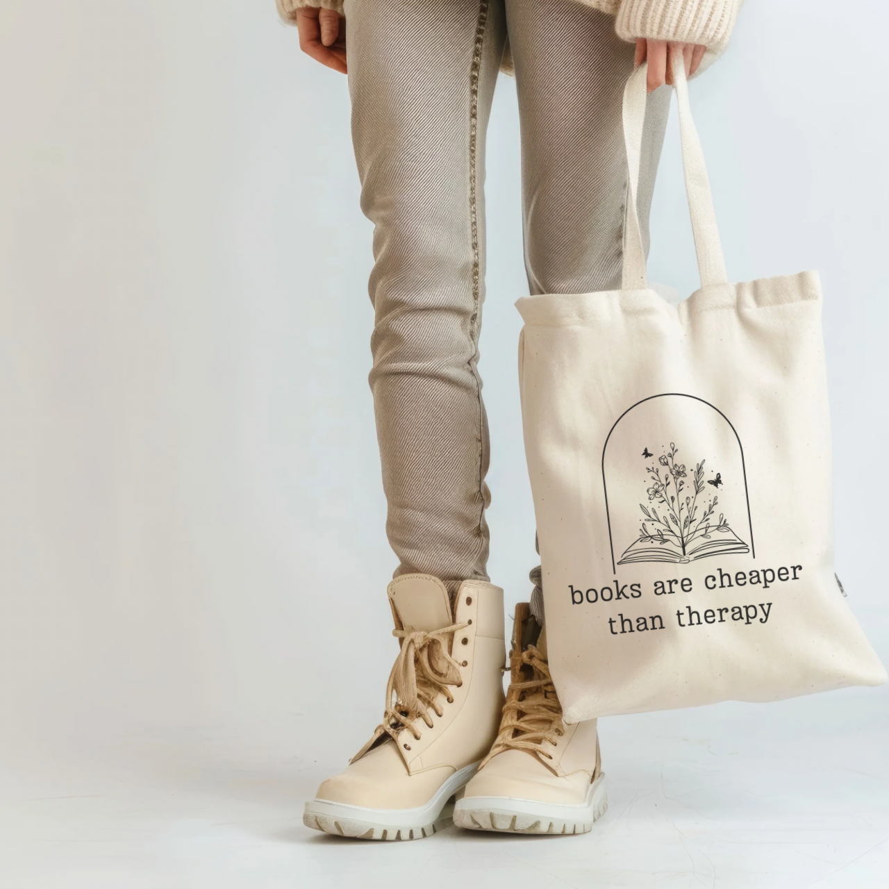 Cheaper than Therapy Canvas Tote