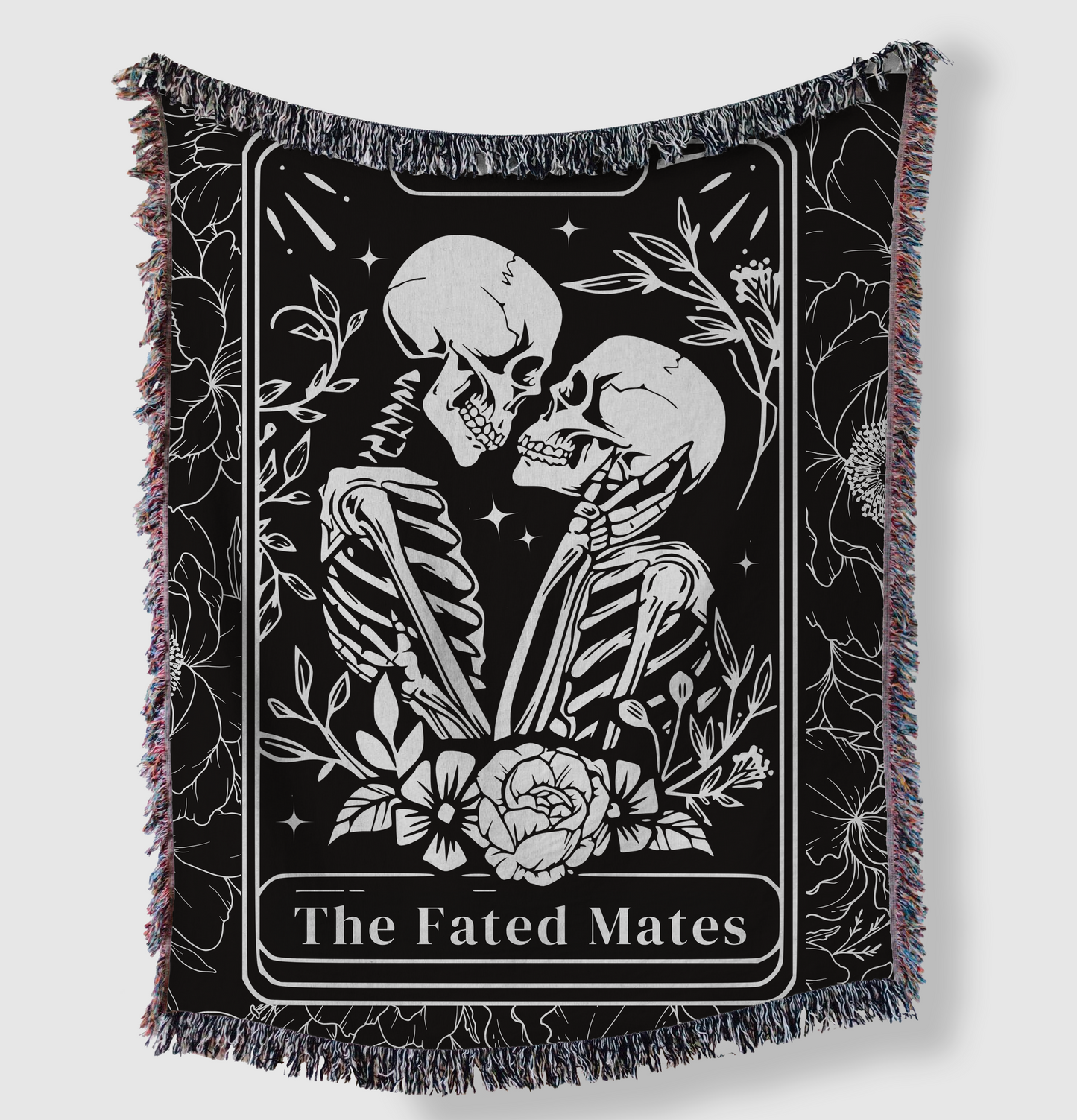 The Fated Mates Tarot Card Woven Blanket