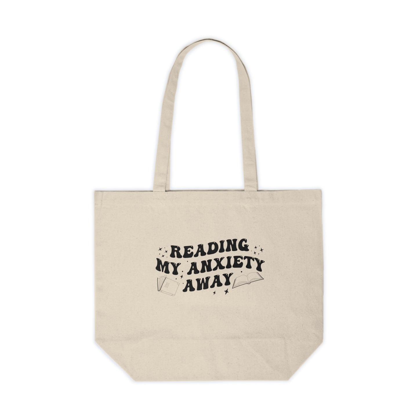 Read the Anxiety Away Canvas Tote